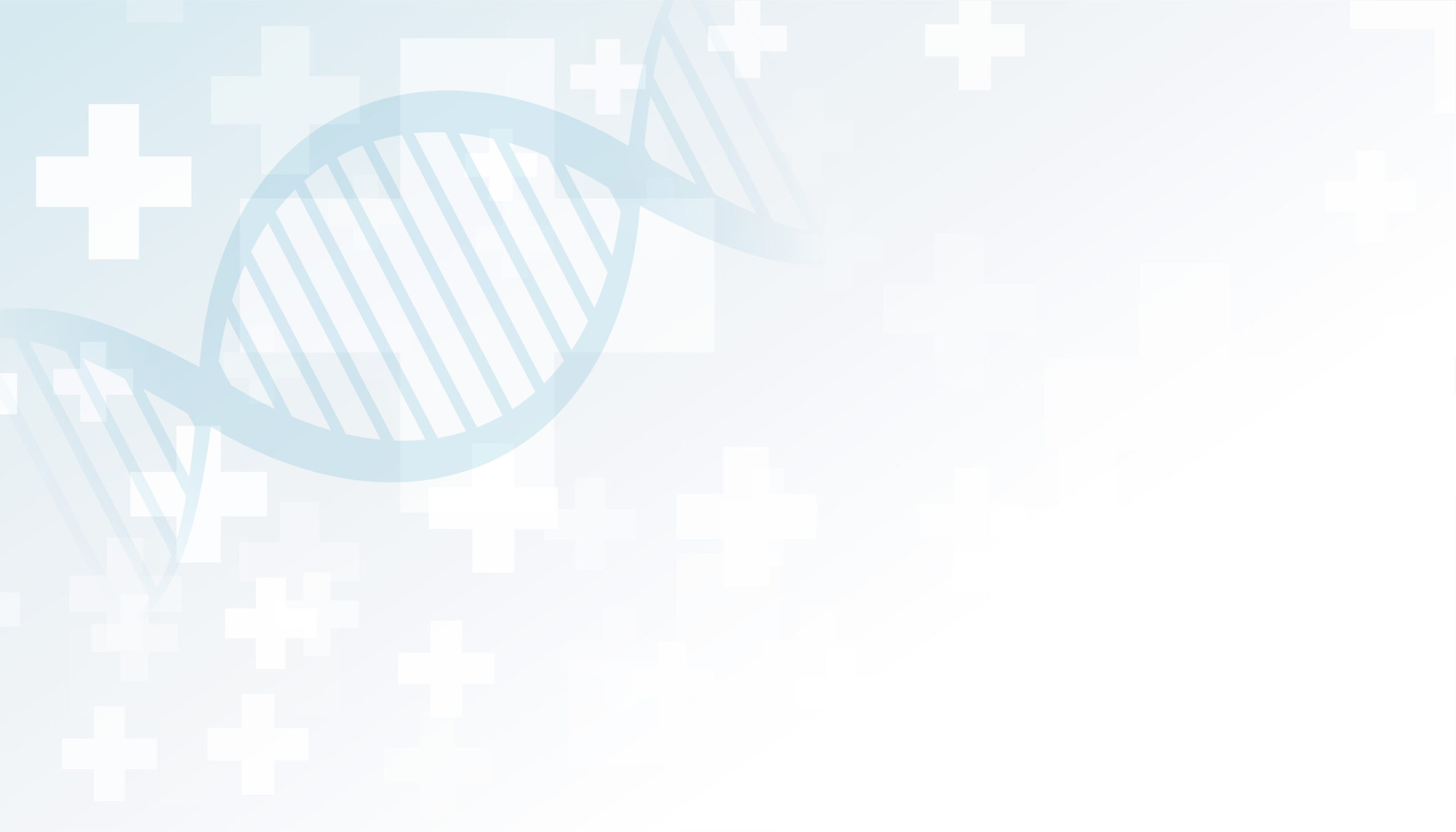 digital bio technology medical care banner with dna molecule